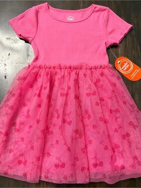 Wonder Nation Hot Pink Girls Tee - XS (4-5)